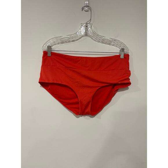 Athleta Orange Cross Back Tankini Athletic Swimwear Summer - Picture 4 of 8